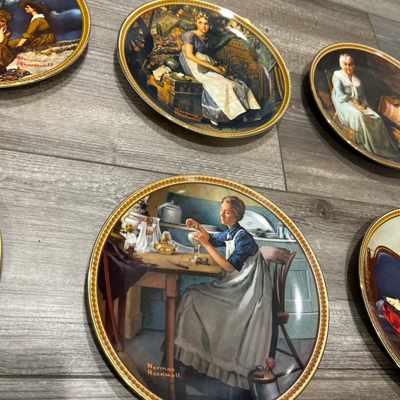 Norman Rockwell Lot of 8 Plates - Picture 6 of 15